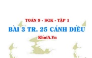 Bài 3 trang 25 Toán 9 Cánh diều Tập 1